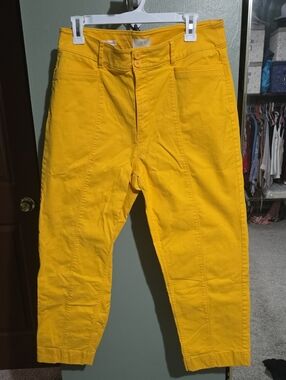LOFT Women’s Bright Yellow Tapered Chinos
